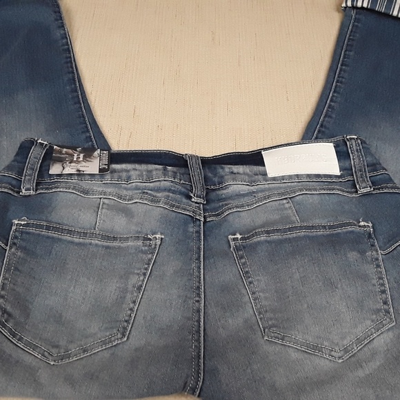 Hydraulic Lift and Crop Sz 6 Denim Jeans Contour - Picture 6 of 8